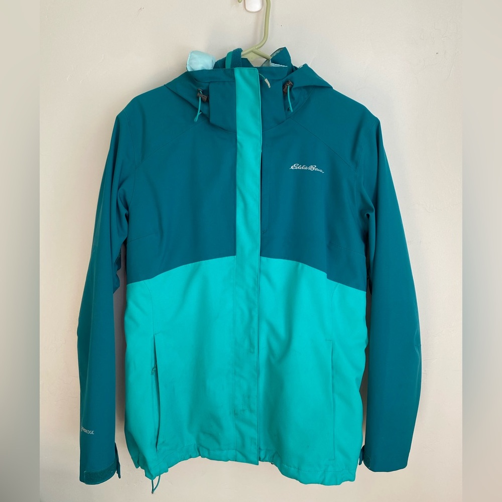 Eddie Bauer WeatherEdge Plus Teal Coat